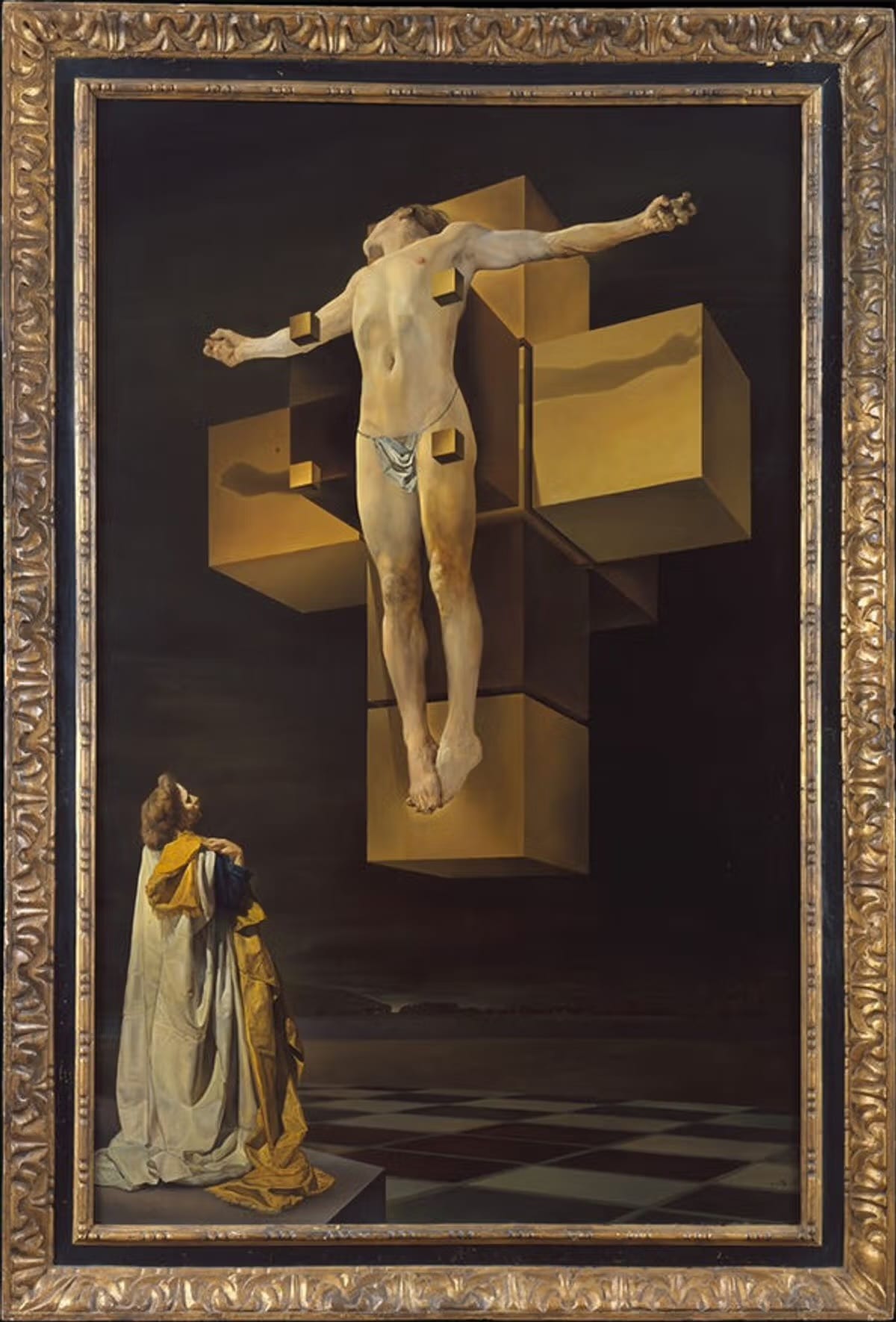 Crucifixion (Corpus Hypercubus) - Salvador Dali
